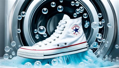 washing converse with soap.